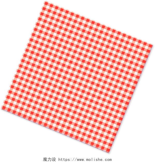 红色格子餐布装饰图案 布  装